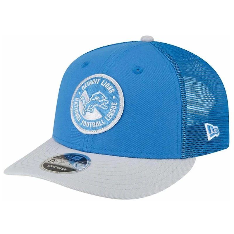 Detroit Lions 2023 NFL Sideline Light Blue and Gray New Era Low Profile 9FIFTY Snapback Hat