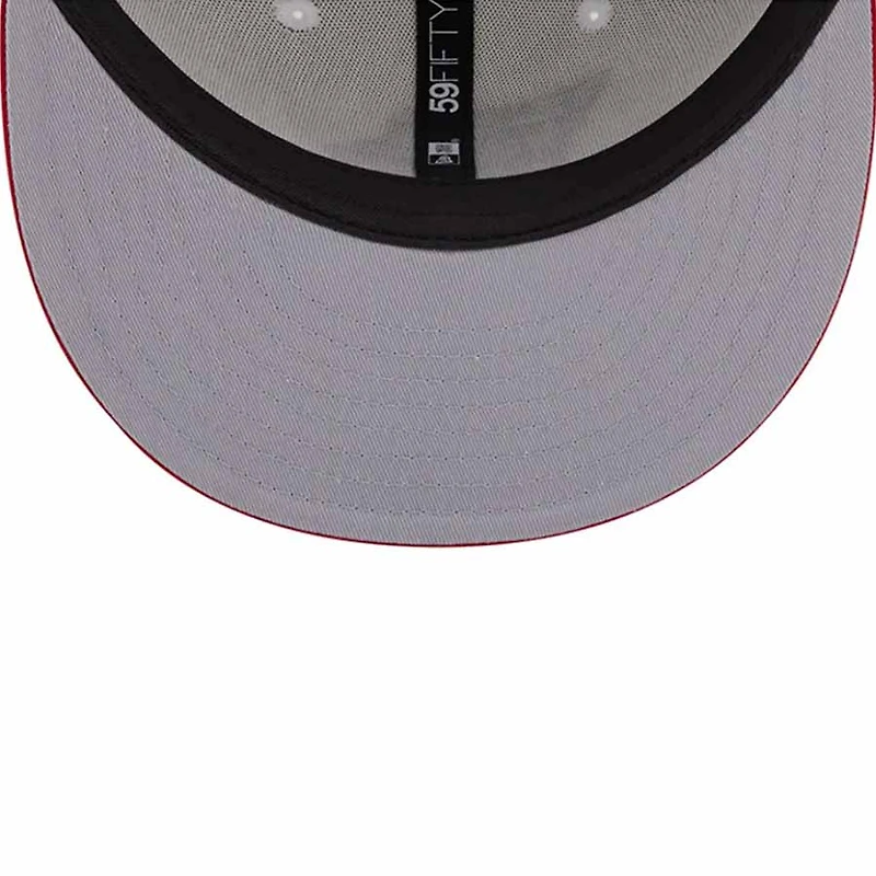 St. Louis Cardinals Two Tone White and Red State Logo Gray UV New Era 59Fifty Fitted Hat