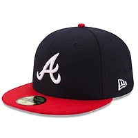 Atlanta Braves Home Authentic Collection New Era Low Profile 59FIFTY Fitted Hat
