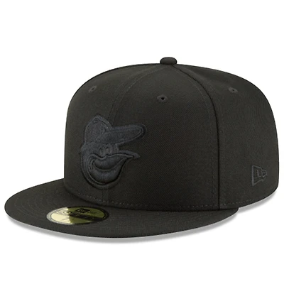 Baltimore Orioles Black on Basic New Era 59FIFTY Fitted Hat