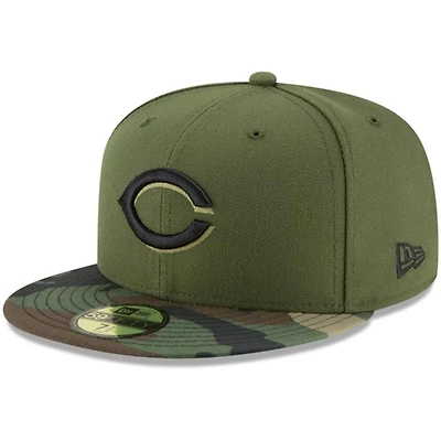 Cincinnati Reds Camo Alternate Basic New Era 59FIFTY Fitted Hat