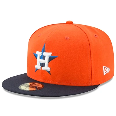 Houston Astros Orange Alternate Basic New Era 59FIFTY Fitted Hat
