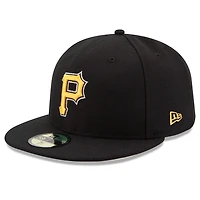 Pittsburgh Pirates Outline Logo Basic New Era 59FIFTY Fitted Hat
