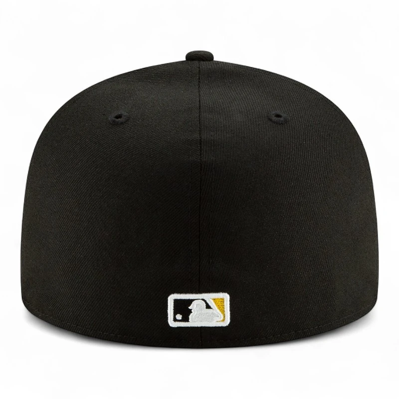 Pittsburgh Pirates Yellow Outline Logo Basic New Era 59FIFTY Fitted Hat