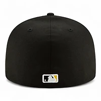 Pittsburgh Pirates Yellow Outline Logo Basic New Era 59FIFTY Fitted Hat
