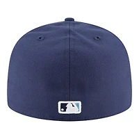 Tampa Bay Rays Navy Alternative Cooperstown New Era 59FIFTY Fitted Hat