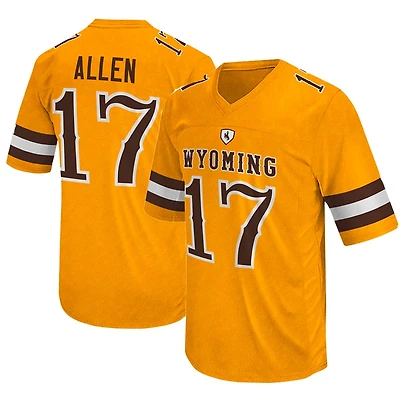 Wyoming Cowboys Josh Allen Yellow Original Retro Brand College Jersey
