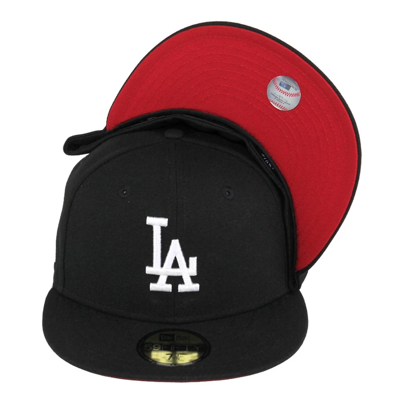 Los Angeles Dodgers Cyber Monday Black Side Batty Red UV 59FIFTY Fitted Hat