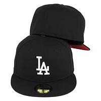 Los Angeles Dodgers Cyber Monday Black Side Batty Red UV 59FIFTY Fitted Hat