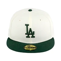 Los Angeles Dodgers Chrome Green Side Batty Gray UV 59FIFTY Fitted Hat