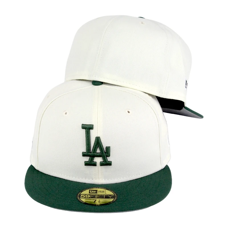 Los Angeles Dodgers Chrome Green Side Batty Gray UV 59FIFTY Fitted Hat