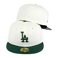 Los Angeles Dodgers Chrome Green Side Batty Gray UV 59FIFTY Fitted Hat