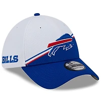 Buffalo Bills White Team Color 2023 NFL Sideline New Era 39THIRTY Flex Hat