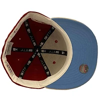 New York Yankees Cardinal and Stone Brick By 1949 World Series Side Patch Icy UV Era 59Fifty Fitted Hat