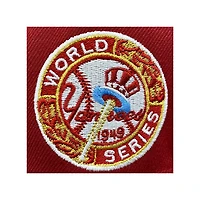 New York Yankees Cardinal and Stone Brick By 1949 World Series Side Patch Icy UV Era 59Fifty Fitted Hat