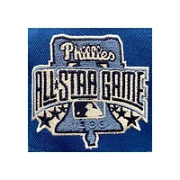 Philadelphia Phillies Blue and Navy Water 1996 All Star Game Side Patch Sky UV New Era 59Fifty Fitted Hat