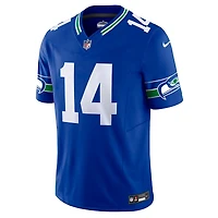 Seattle Seahawks DK Metcalf Throwback Royal Blue Nike Vapor F.U.S.E Limited Jersey