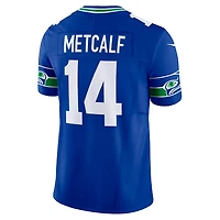 Seattle Seahawks DK Metcalf Throwback Royal Blue Nike Vapor F.U.S.E Limited Jersey