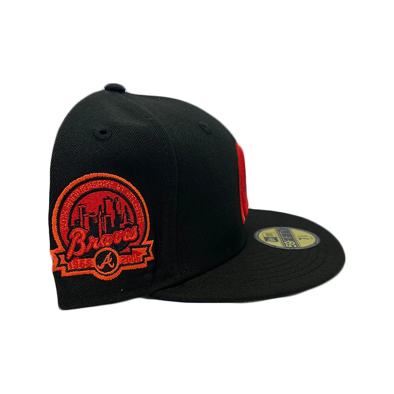 Atlanta Braves Fire & Ice 40th Anniversary Patch Blue UV 59FIFTY Fitted Hat