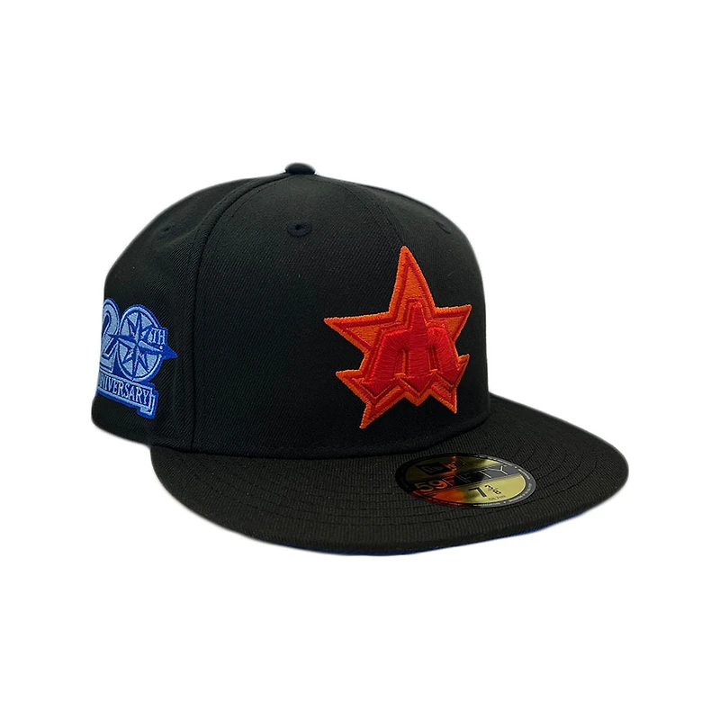 Seattle Mariners Fire & Ice 20th Anniversary Patch Blue UV 59FIFTY Fitted Hat