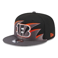 Cincinnati Bengals Tidal Wave Black NFL New Era 9FIFTY Snapback Hat