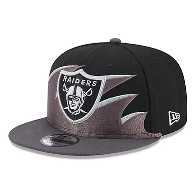 Las Vegas Raiders Tidal Wave Black NFL New Era 9FIFTY Snapback Hat