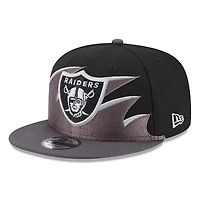 Las Vegas Raiders Tidal Wave Black NFL New Era 9FIFTY Snapback Hat