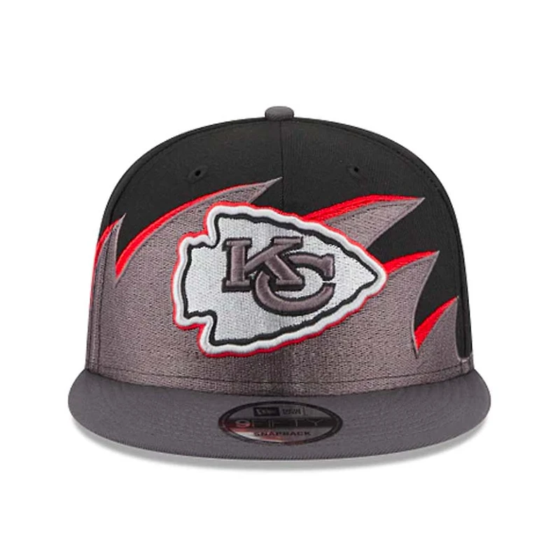 Kansas City Chiefs Tidal Wave Black NFL New Era 9FIFTY Snapback Hat