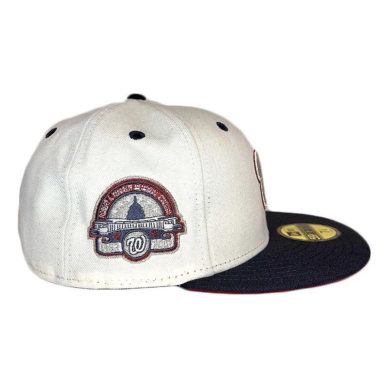 Washington Nationals Chrome Graphite Two Tone RFK Memorial Patch Red UV New Era 59FIFTY Fitted Hat