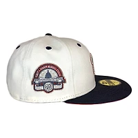Washington Nationals Chrome Graphite Two Tone RFK Memorial Patch Red UV New Era 59FIFTY Fitted Hat