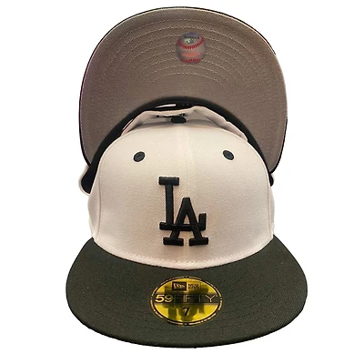 Los Angeles Dodgers White Plane Jane Gray UV 59FIFTY Fitted Hat