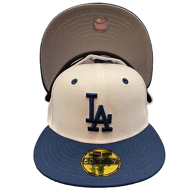 Los Angeles Dodgers White Navy Plane Jane Gray UV 59FIFTY Fitted Hat