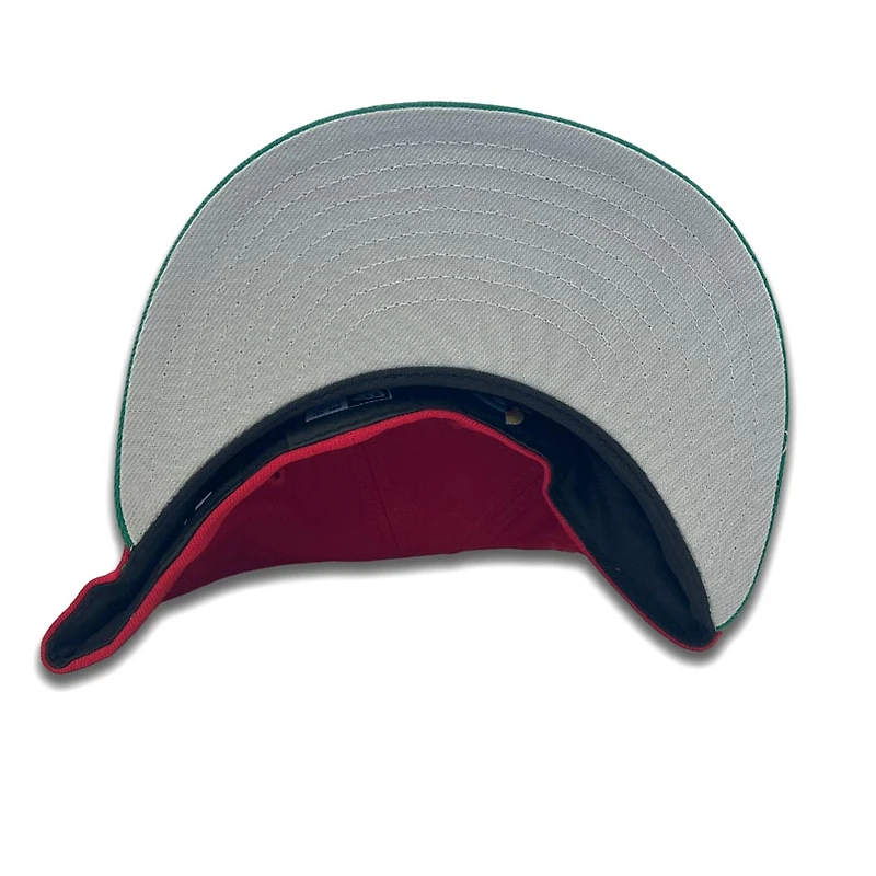 Mexico Red Green Two Tone WBC Flag Patch Gray UV 59FIFTY Fitted Hat