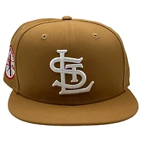 St. Louis Cardinals Brown 1942 WS Patch Red UV New Era 59FIFTY Fitted Hat