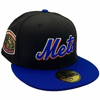 New York Mets Black and Blue 1969 World Series Patch Green UV Era 59Fifty Fitted Hat