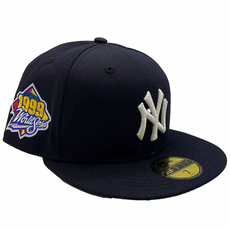 New York Yankees Navy 1999 World Series Patch Gray UV Era 59Fifty Fitted Hat