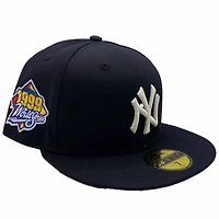New York Yankees Navy 1999 World Series Patch Gray UV Era 59Fifty Fitted Hat