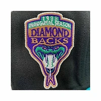 Arizona Diamondbacks Black and Teal 1998 Innaugural Season Patch Gray UV New Era 59Fifty Fitted Hat