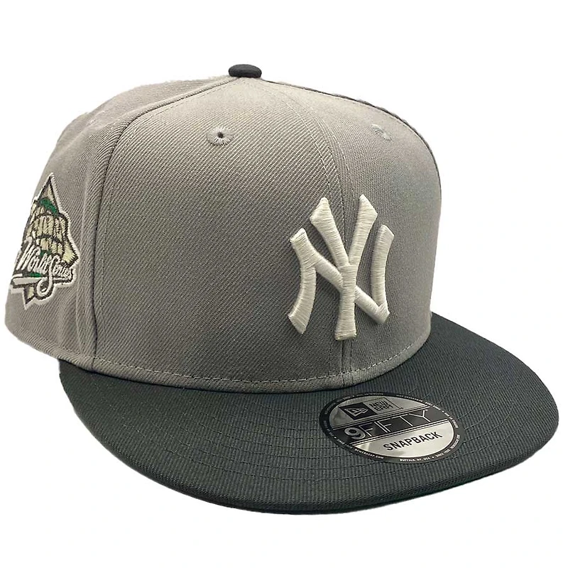 New York Yankees Gray Two Tone 1999 World Series Patch Green UV 9Fifty Snapback