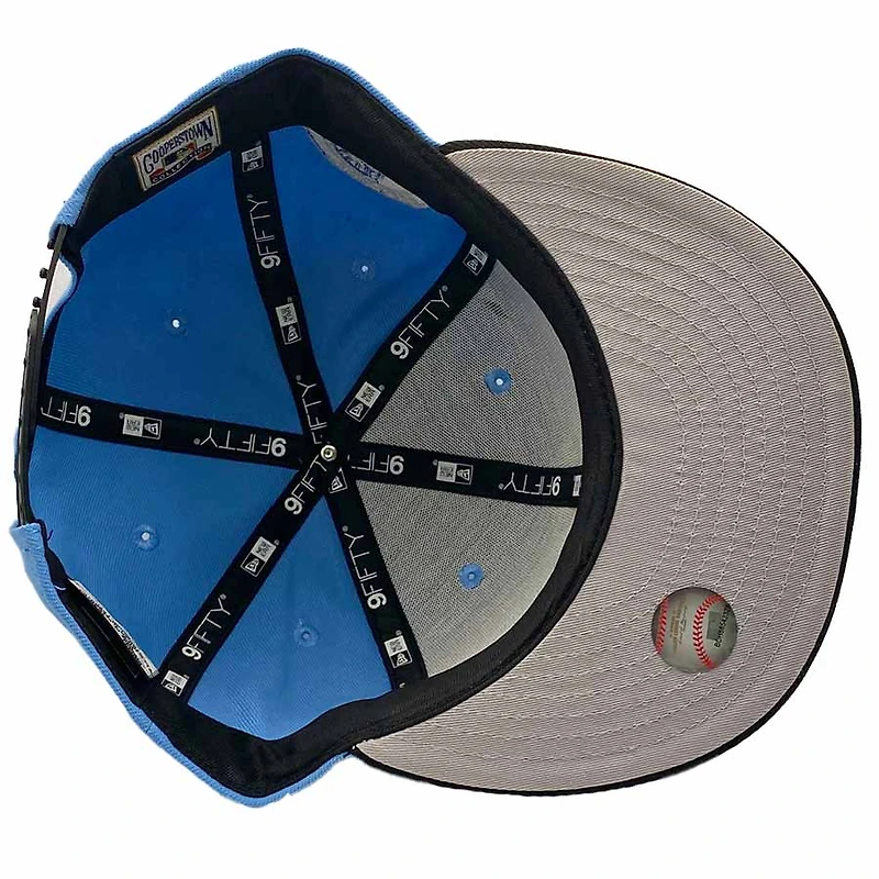 New York Yankees Icy Blue and Black 50th Anniversary Patch Gray UV 9Fifty Snapback