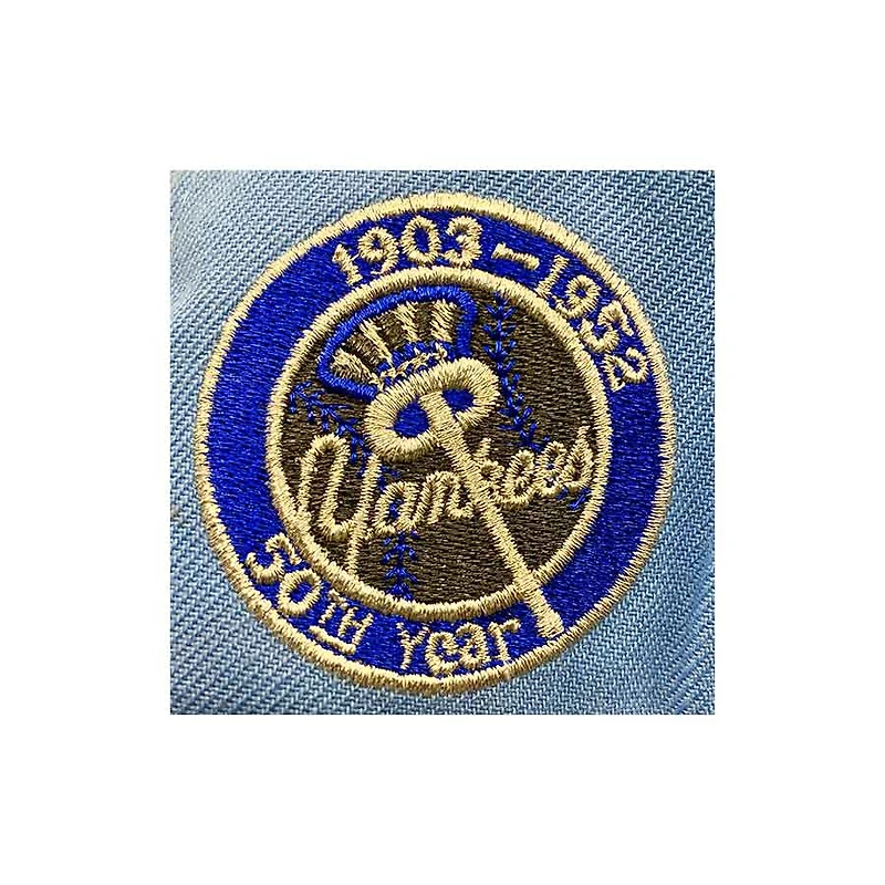 New York Yankees Icy Blue and Black 50th Anniversary Patch Gray UV 9Fifty Snapback