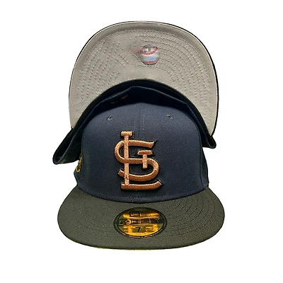 St. Louis Cardinals Navy Two Tone 30th Anniversary Patch Gray UV New Era 59FIFTY Fitted Hat