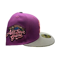 St. Louis Cardinals Purple Two Tone Yaga Pack 2002 ASG Patch Green UV New Era 59FIFTY Fitted Hat