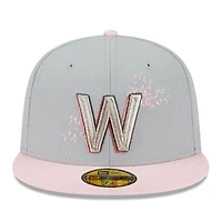 Washington Nationals Metallic City Gray UV New Era 59FIFTY Fitted Hat