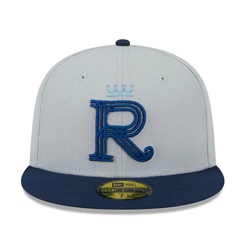 Kansas City Royals Metallic Gray UV New Era 59FIFTY Fitted Hat