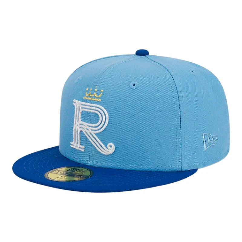 Kansas City Royals Retro Gray UV New Era 59FIFTY Fitted Hat