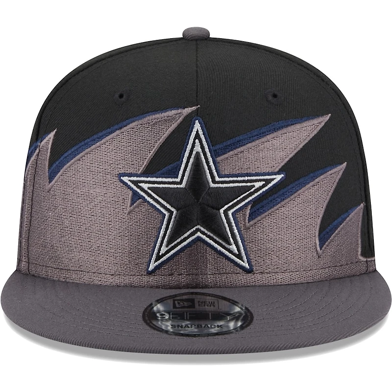 Dallas Cowboys Tidal Wave Black NFL New Era 9FIFTY Snapback Hat