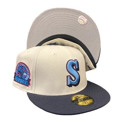 Seattle Mariners Chrome Two Tone 30th Anniversary Patch Gray UV 59FIFTY Fitted Hat
