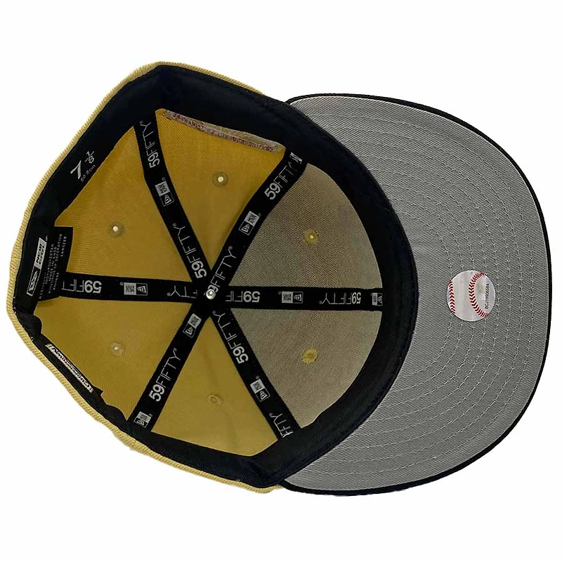 Minnesota Twins Vegas Gold and Black Crown Catalog Pack HHH Metrodome Patch Gray UV New Era 59Fifty Fitted Hat