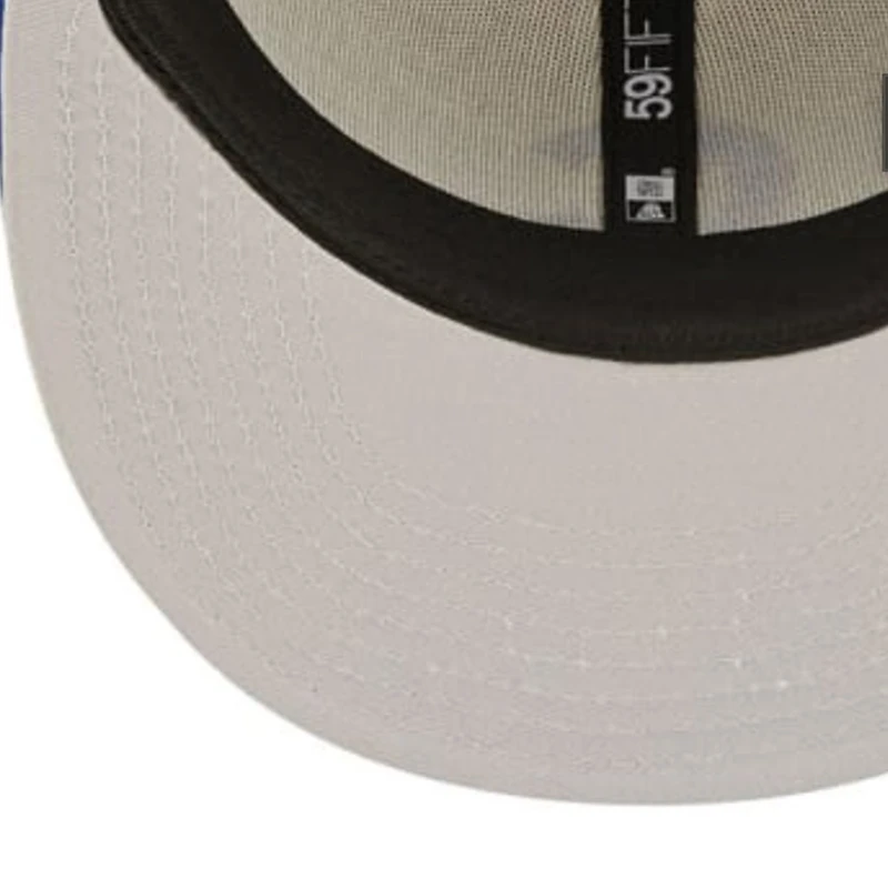 Chicago Cubs Blue and Cream Two Tone 2016 World Series Patch Gray UV 59FIFTY Fitted Hat